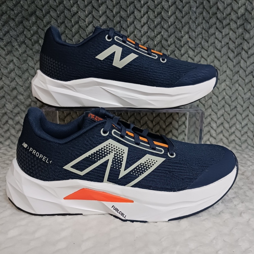 New Balance FuelCell Propel v5 Navy Sun Glow GS Kids Walking Running Shoes Sz 5